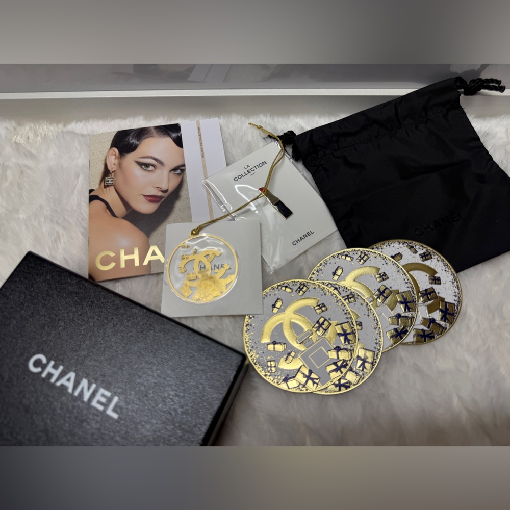 CHANEL Wonderland Holiday Pop-Up Novelty Ornament, Lipstick Pin